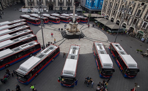 Inaugurazione della nuova flotta bus di Catania